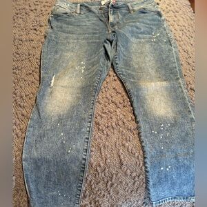 Cabi cinched skinny denim jeans